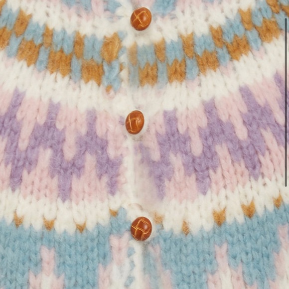 LoveShackFancy LSF Megan Crop Cardigan Sweater - Picture 4 of 12